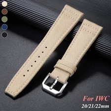 Canvas Watch Strap 20mm 21mm 22mm Nylon Pilot Style Band Waterproof