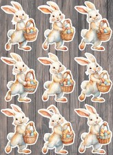 Easter Bunny Die Cut Vinyl Stickers Scrapbooking Laptop Waterbottle