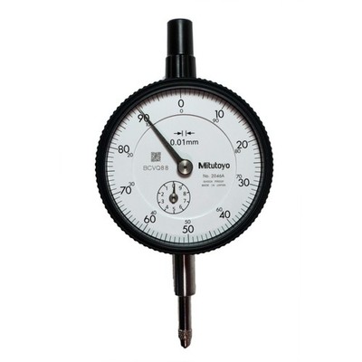 Mitutoyo 2046S 2046A Meßuhr Messuhr mit Öse 0 - 10 / 0,01 mm analog Stoßschutz