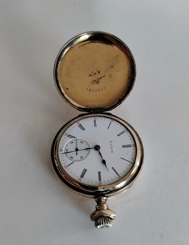 Antique Elgin Pocket Watch 15 Jewels Gold Filled Case. Not Working Repair/Parts