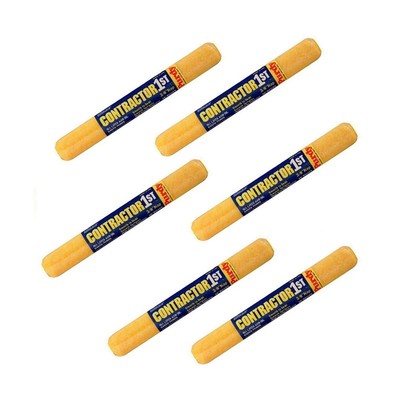 Genuine Purdy 6 Pack Contractor 1st 18'' x 3/8'' Nap Roller Covers 144688182-6PK