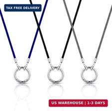 Junkin 3 Pcs Eyeglass Holder Necklace Ring Glasses Holder Strap Chain Loop Ring