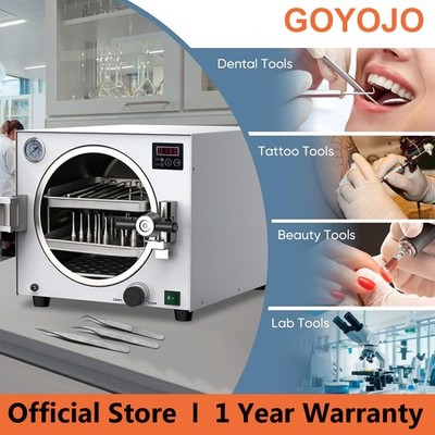 GOYOJO 18L Autoclave Sterilizer Tabletop Class N for Tattoo Dental Salon & Lab