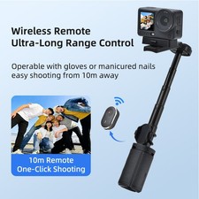 For DJI Action 6/5/4/3 Osmo 360 NANO Bluetooth Selfie Stick Tripod Grip Handle