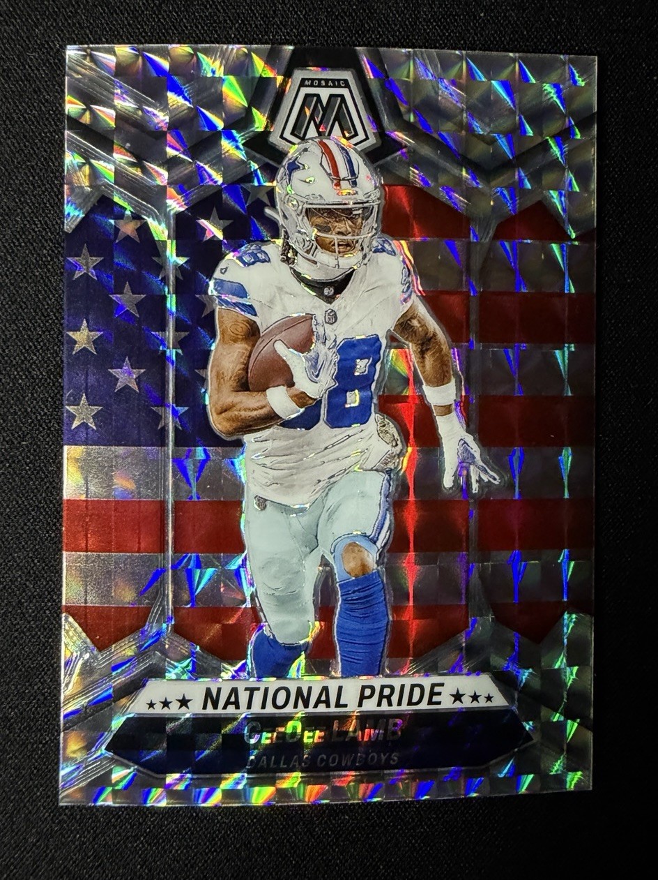 2024 Panini Mosaic National Pride CeeDee Lamb Blue Reactive Dallas Cowboys ￼