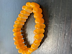 Vintage strechable natural baltic amber bracelet — photo 2
