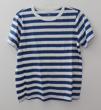 Camiseta Old Navy EveryWear Cuello Redondo Rayas Blanca y Azul Multitalla Nueva con Etiquetas