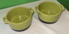 Bobby Flay 14 Oz Stoneware Ramakins Avocado Green 