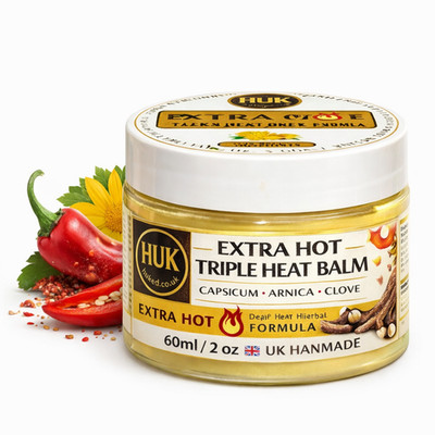 Capsicum Balm Extra Hot | Arnika + Nelke Warming Rub | Wasserfrei Handarbeit 60ml 