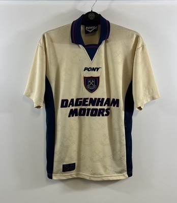West Ham United Third Football Shirt 1996/97 Adults Medium Pony