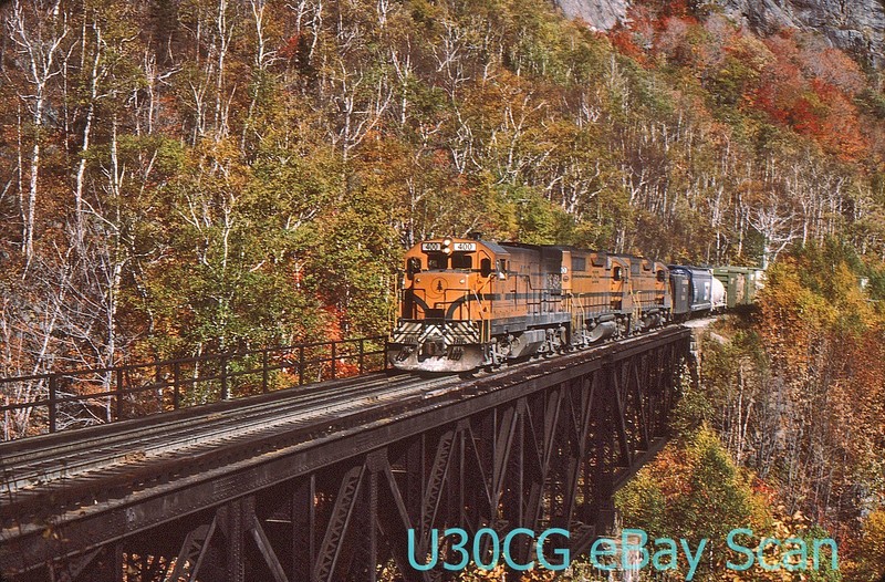 DM Original Slide - MEC Maine Central U18B 400 Willey Brook NH 1982