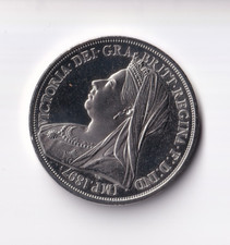NEW ZEALAND: 1897 QUEEN VICTORIA PEWTER  FANTASY PROOF LIKE - CROWN #3265