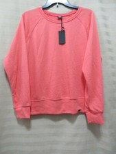 Circle X Women's Raglan Sleeve Sweatshirt - Coral - Size Small