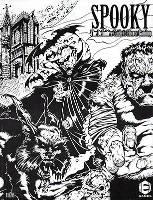 SPOOKY-The Definitive Guide to Horror Gaming-(SC)-HEX GAMES-very rare-new