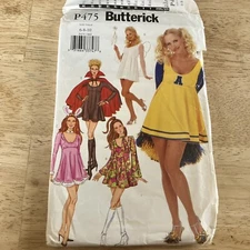 Butterick Sewing Pattern For Women Babydoll Dress Base Costume sz 6 8 10 P475