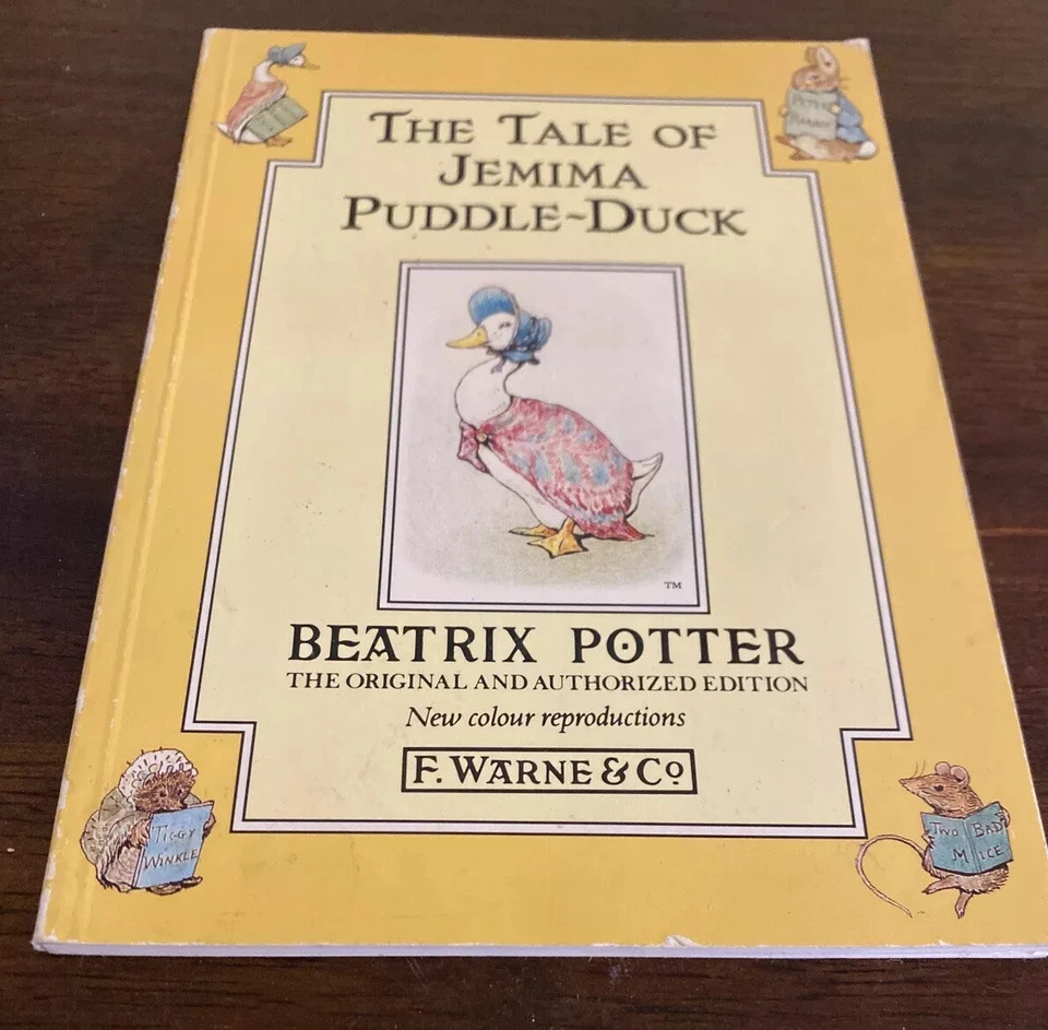 Beatrix Potter The Tale of Jemima Puddle-Duck ~ F. Warne & Co ~ Vintage ~ RARE Foto 2 de 4