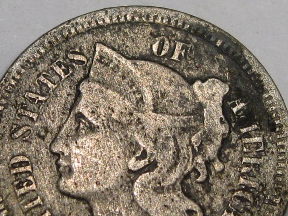 1872 3¢ Three Cent Nickel. #49 - Image 2 of 4