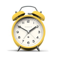 Newgate® - Charlie Bell Echo Alarm Clock - Yellow Twin Bell Silent Sweep