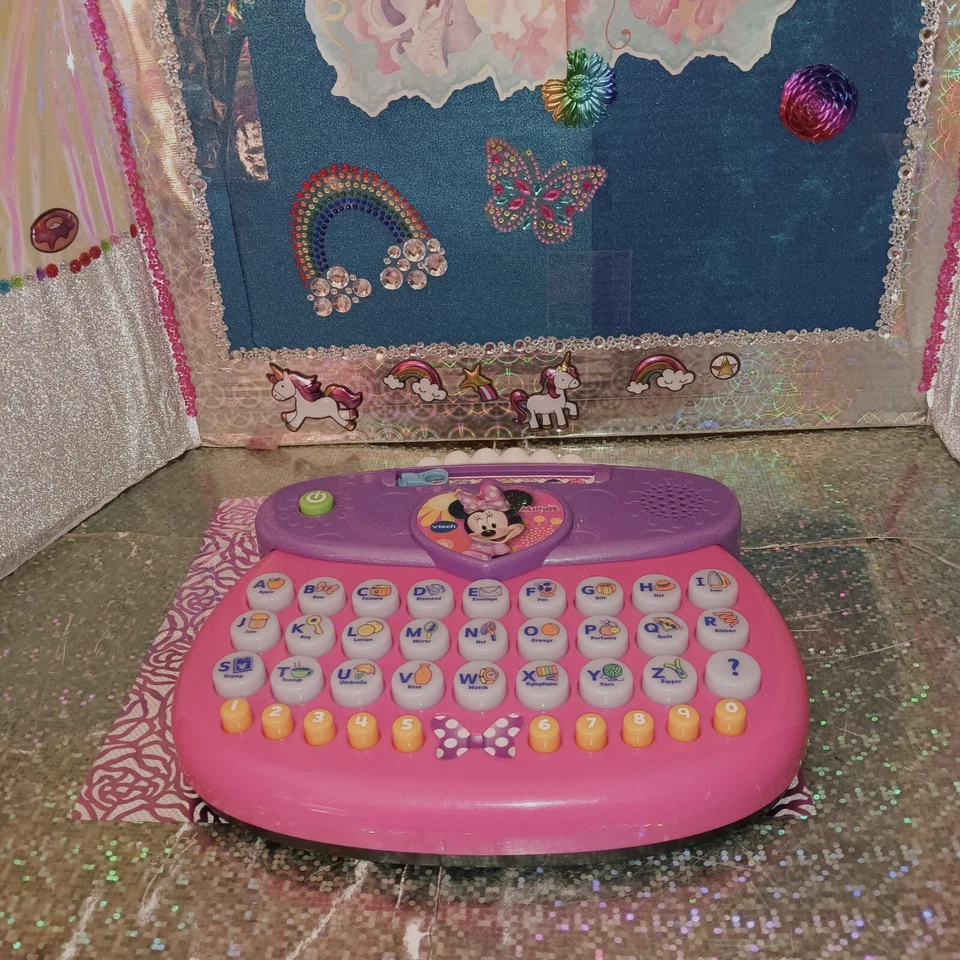 🦄Vtech /Disney "Minnie Mouse" ABC Fashion Purse Learning Computer Toy! - Image 3 of 4