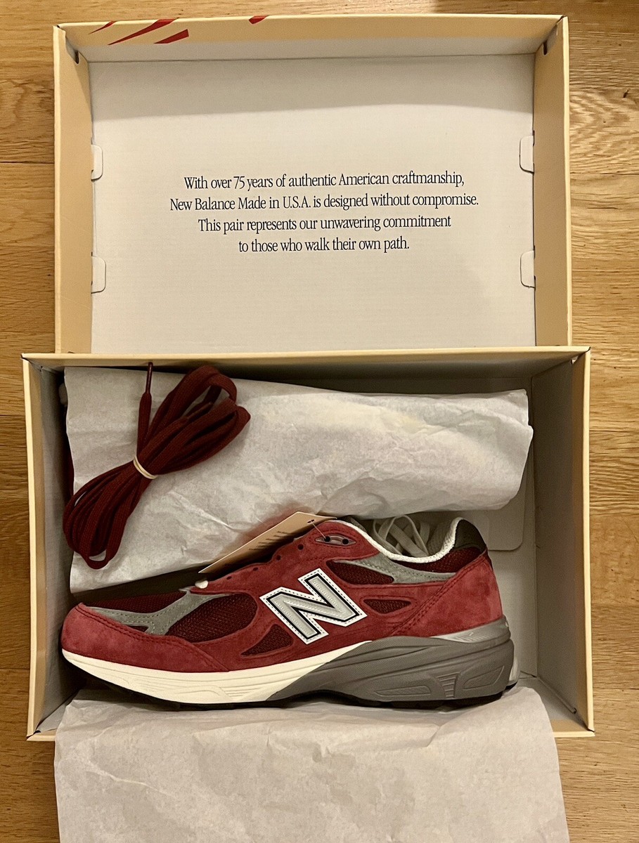 New Balance 990v3 Made in USA x Teddy Santis Scarlet 100% Authentic