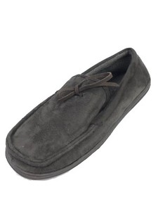 flannel lined mens slippers