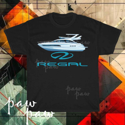 New Regal Luxury Performance Boats Logo Men's T-shirt funny size S to 5XL