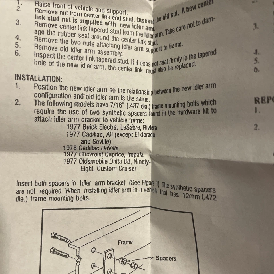 Brazo loco 1977 Buick Electra, LeSabre, Rivera, etc. Foto 3 de 3