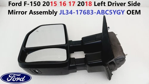 Ford F150 2015 16 17 2018 Left Driver Side Mirror Assembly JL34-17683-ABC5YGY