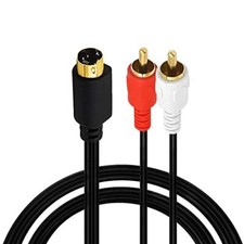 S-Video 4 Pin Mini DIN to RCA Splitter Cable, 4 Pin Mini DIN S 1.5M/5 Feet