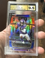 2021 Panini Select - Concourse Red & Blue Prizm Die-Cut #82 Ihmir Smith-Marsette