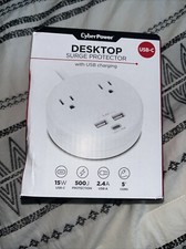 Desktop surge protector with 2.4A USB-A And 15W USB-C Charging ports  5  Cord