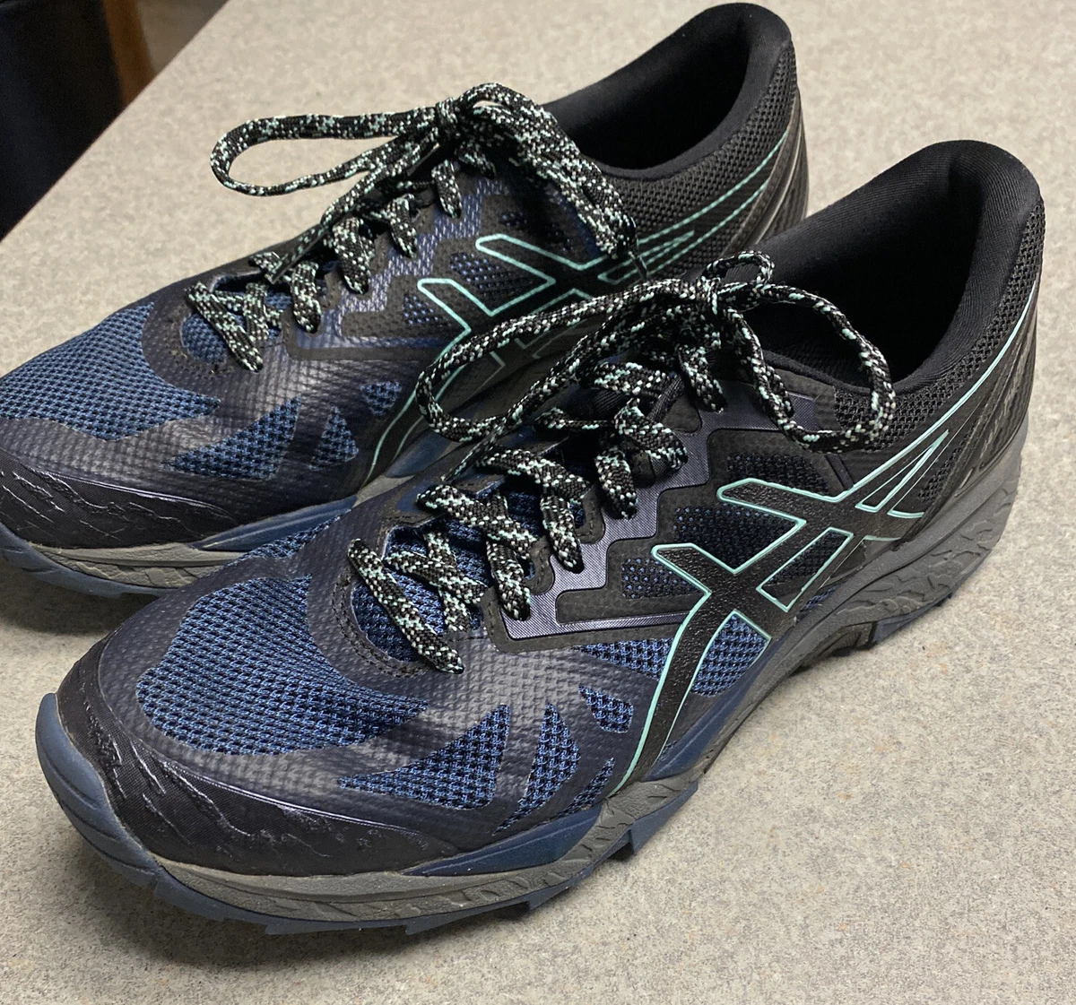 ASICS Gel Fujitrabuco 6 Womens Running Shoes Blue T7E9N Size 9 | eBay