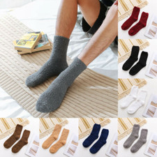 Womens Mens Soft Fluffy Bed Socks Winter Warm Lounge Slipper Fleece Socks