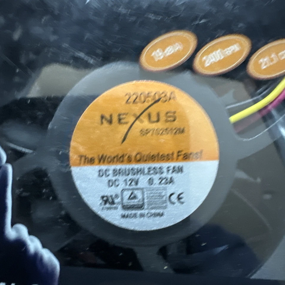 Nexus 70mm Real Silent Case Fan 220503A SP702512M DC Brushless Fan (c11) - Image 3 of 4