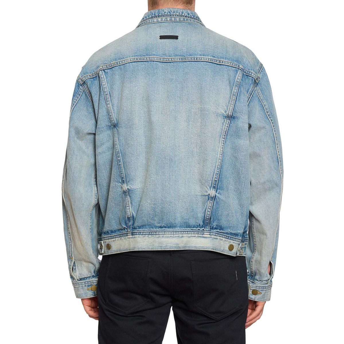 FEAR OF GOD Seventh Collection Blue Trucker Denim Jacket US L | eBay