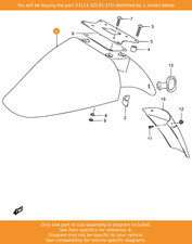 SUZUKI Fender, Front (purple), 53111-32C41-1TU OEM