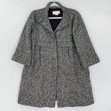 Michael Kors Coat Womens Medium Black White T...