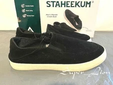 NEW Staheekum Men's Flipside Suede Slip-On Shoes - PICK SIZE - BLACK
