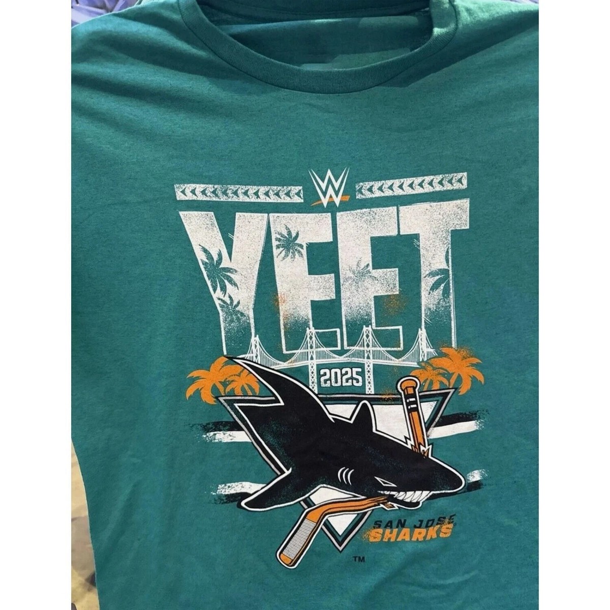 SALE WWE Jey Uso x San Jose Sharks Exclusive YEET Shirt Reprinted