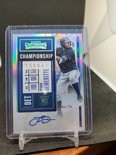 Travis Demeritte 2020 Panini Contenders Championship Ticket #1/1 Tigers