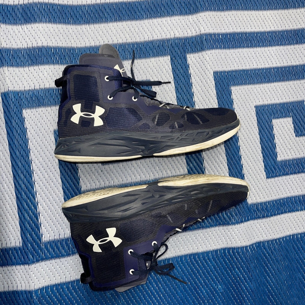 Under Armour Men\'s Basketball Shoes Blue White 4501443457 Sneakers Size: 7.5 Under Armour Men main image 2