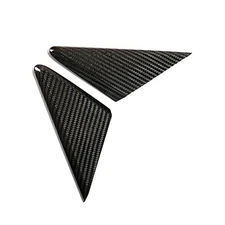 Gloss Real Dry Carbon Fiber Window Base Triangle Trim Cover Fits 12-19 911 991