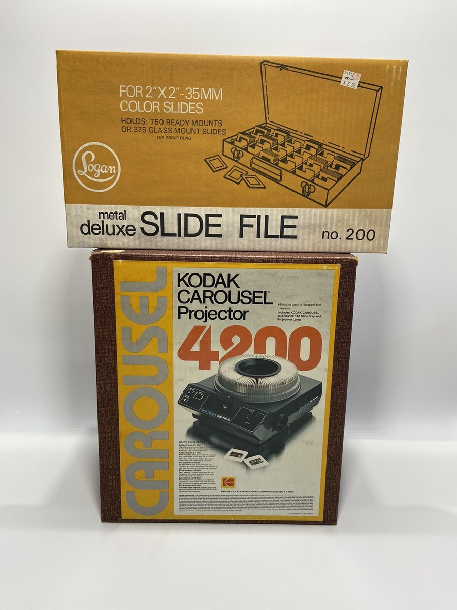 Kodak Carousel Projector 4200 With Remote, Kodak EC Stack Loader