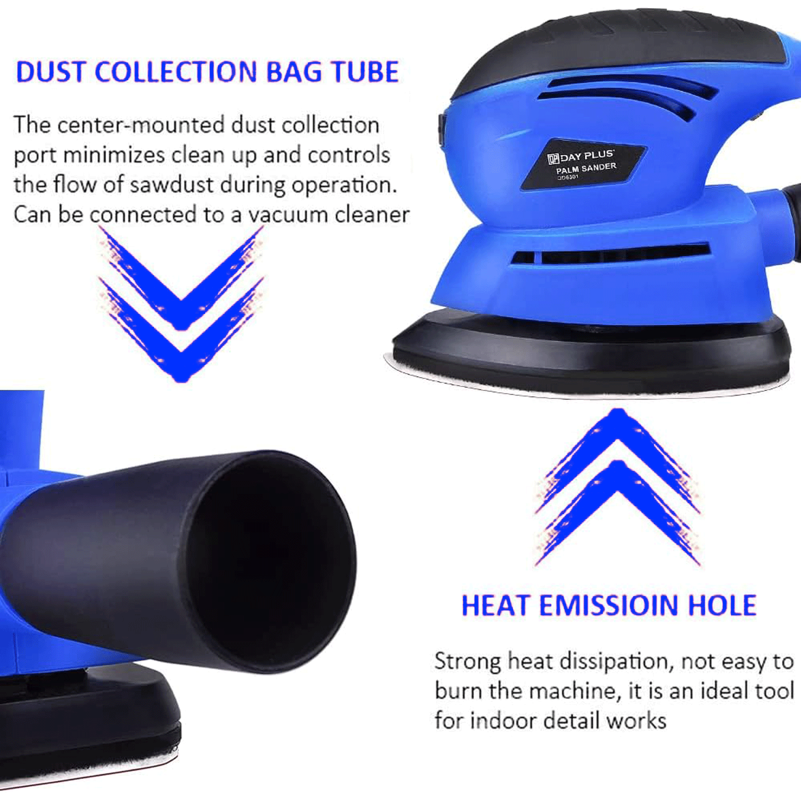 130w Electric Detail Mouse Sander Palm Grinding Sanding Machine+6 Sanding Sheets eBay