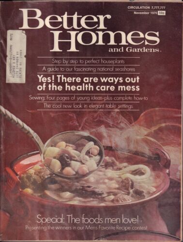 Better Homes and Gardens novembre 1970 The Foods Men Love avec ML 011117DBE - Photo 1 sur 1