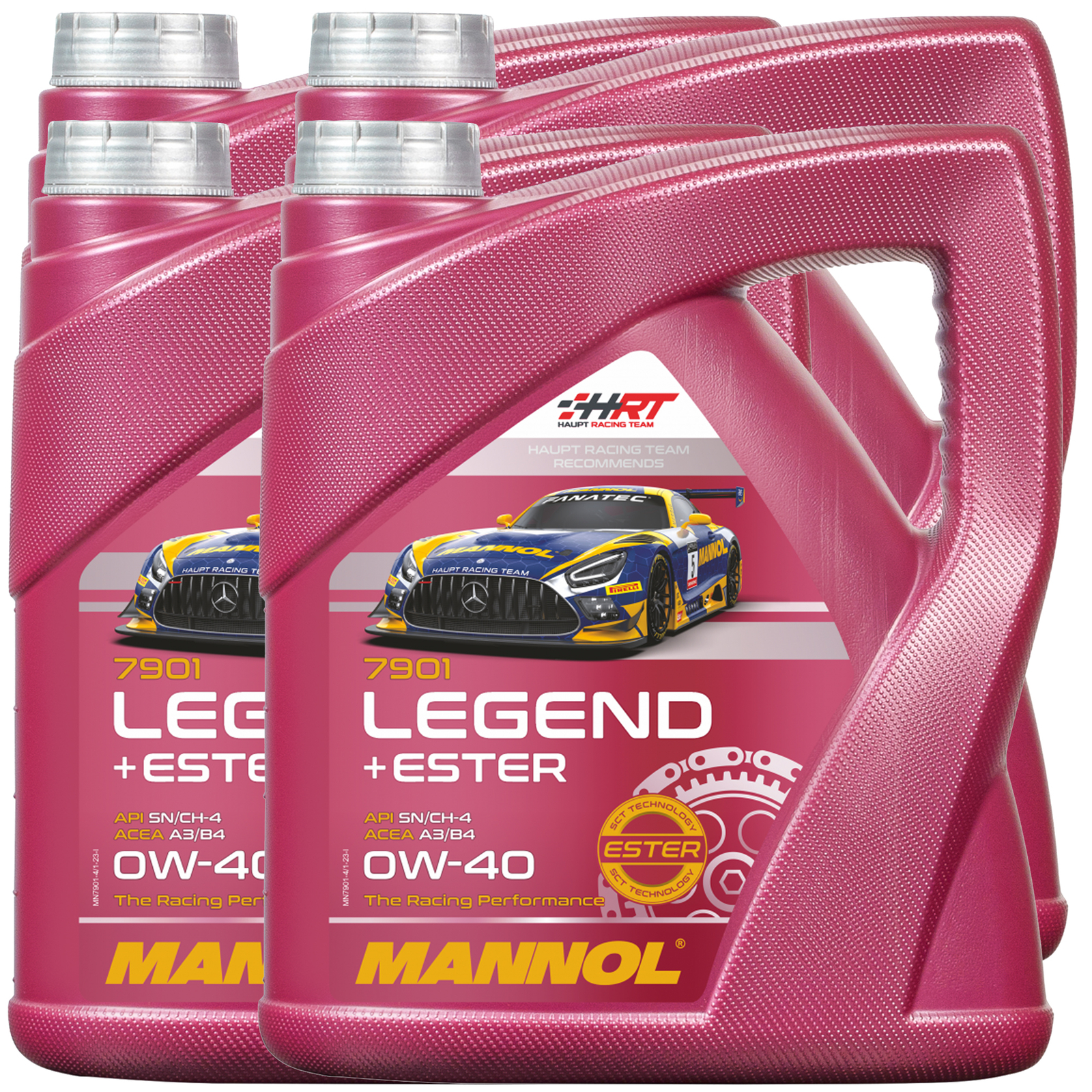 MANNOL Legend + Ester 0W-40 Synthetic Engine Oil A3/B4 API SN/CH-4 LL-011 4L x4