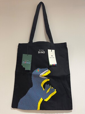 Bag PAUL SMITH Tote DINO Dino Print Dinosaur the T-Rex black Smith 