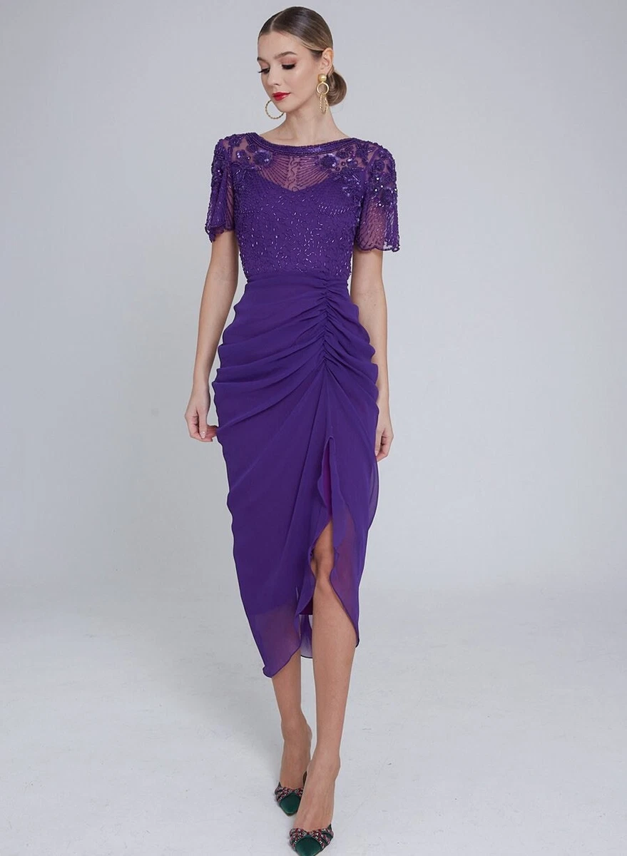 Purple party dresses best sale uk