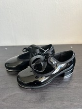New Bloch Annie Tyette Tap Shoes Black Patent Girls Dance