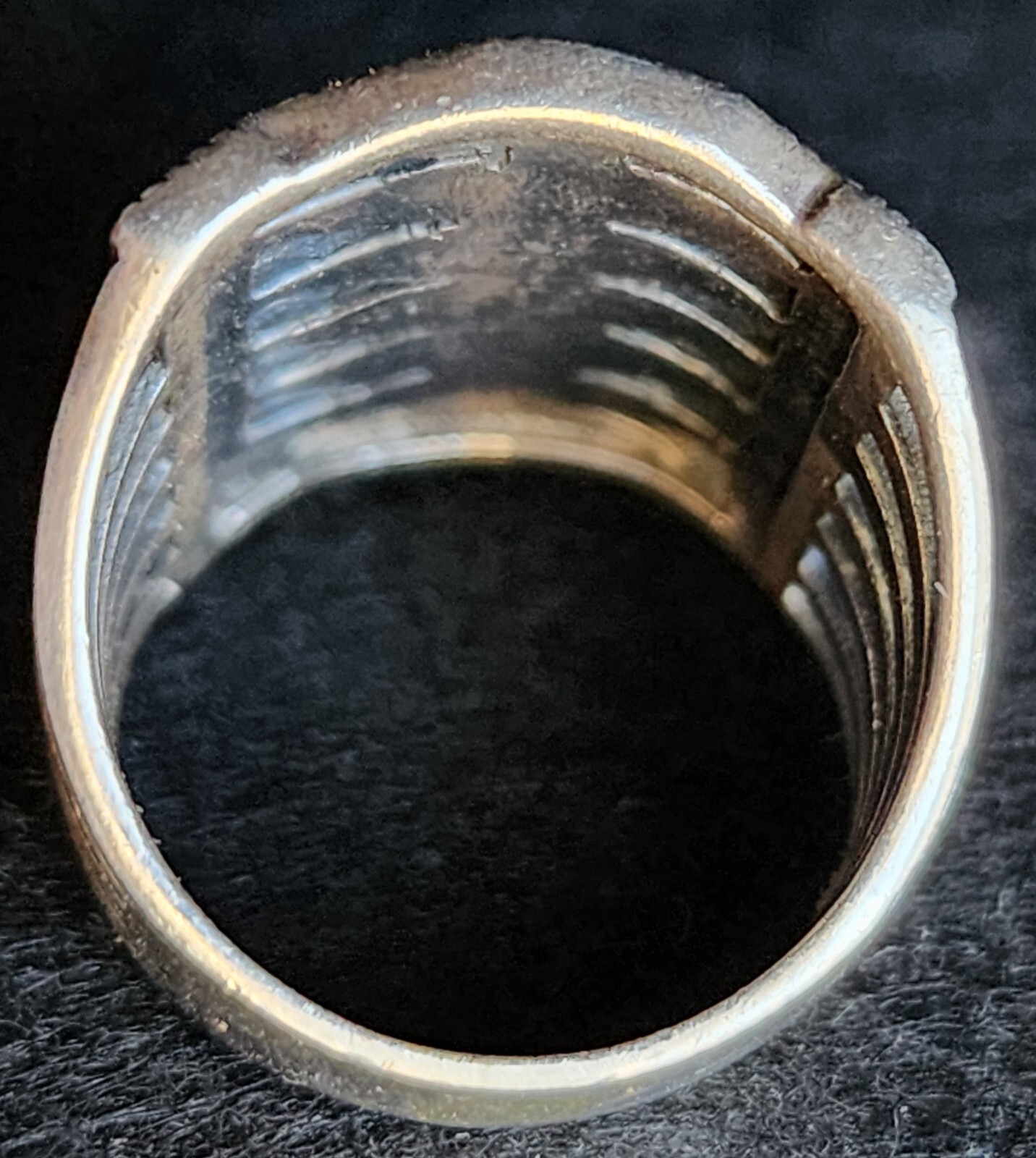 Sterling Silver Statement Ring Vintage Marcasite … - image 4